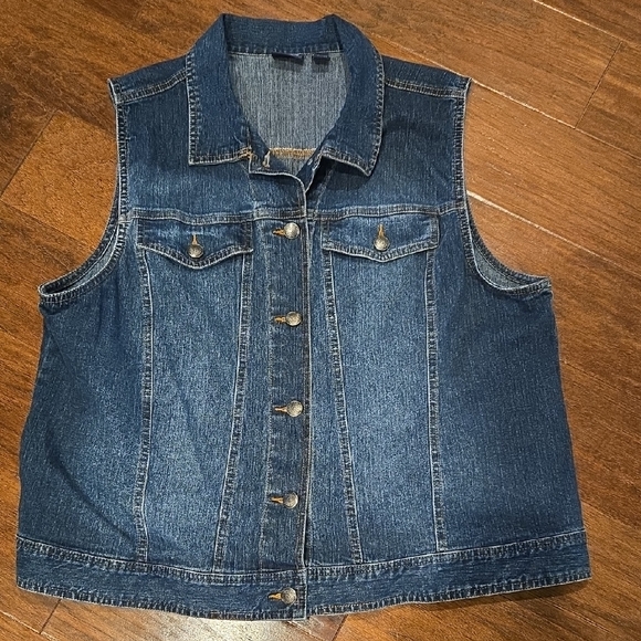 Westbound Jackets & Blazers - Westbound Dark Blue Denim Vest